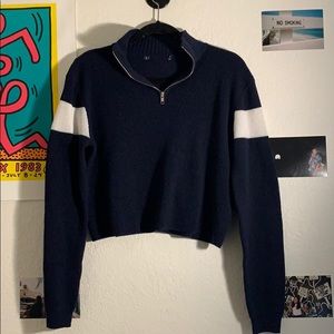 brandy melville quarter zip sweater